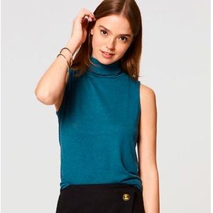 Ann Taylor Loft Turtle Neck Tank Top